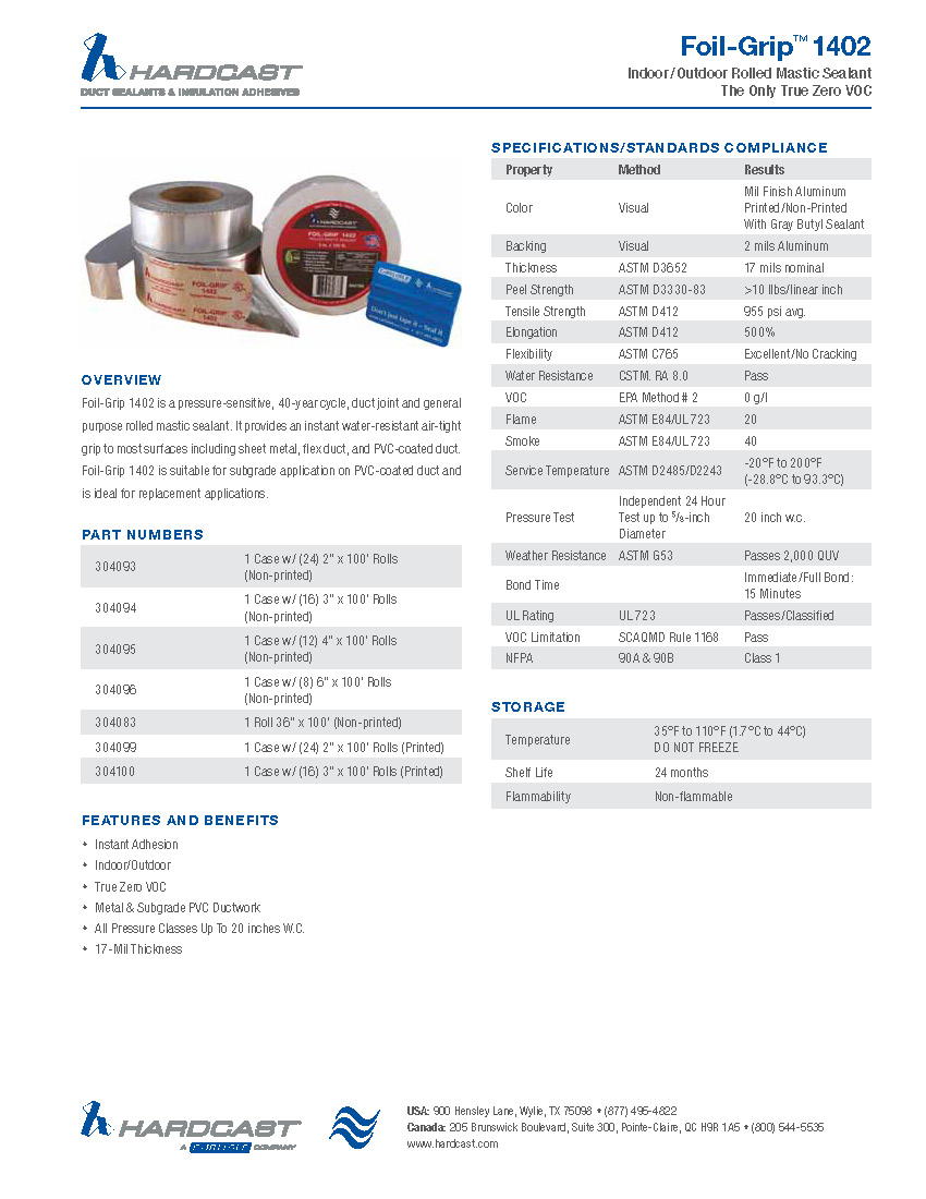 Mastic Sealant Aluminum Silver Tape UL Rated 3